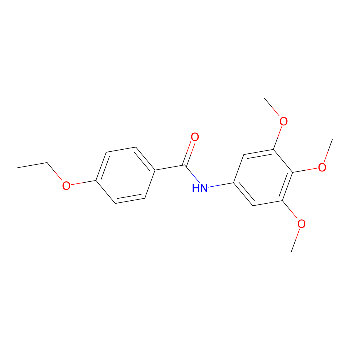 4-ethoxy-N-(3,4,5-trimethoxyphenyl)benzamide molecular structure, CAS 838876-14-5