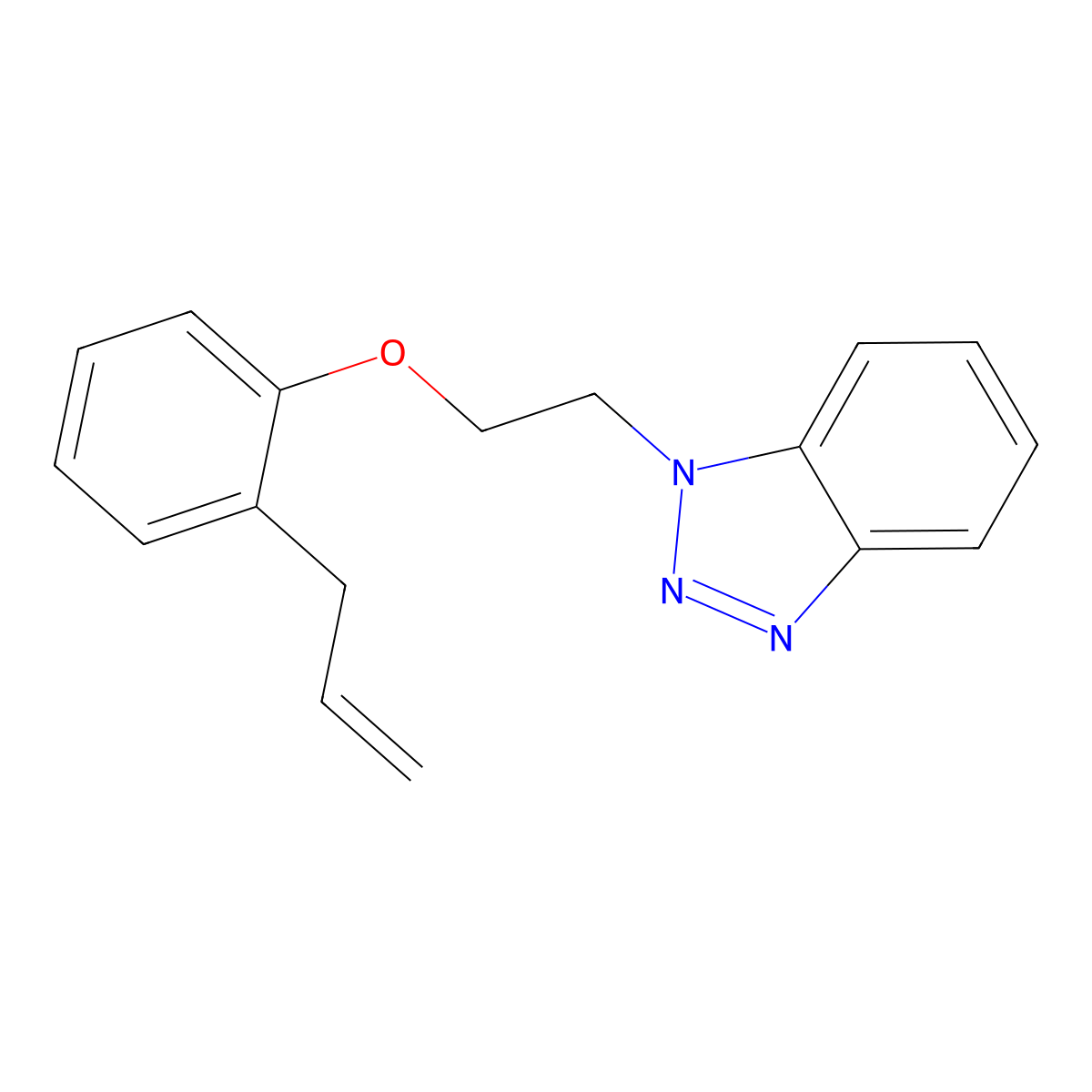 1-[2-(2-Prop-2-enylphenoxy)ethyl]benzotriazole molecular structure, CAS 838877-20-6