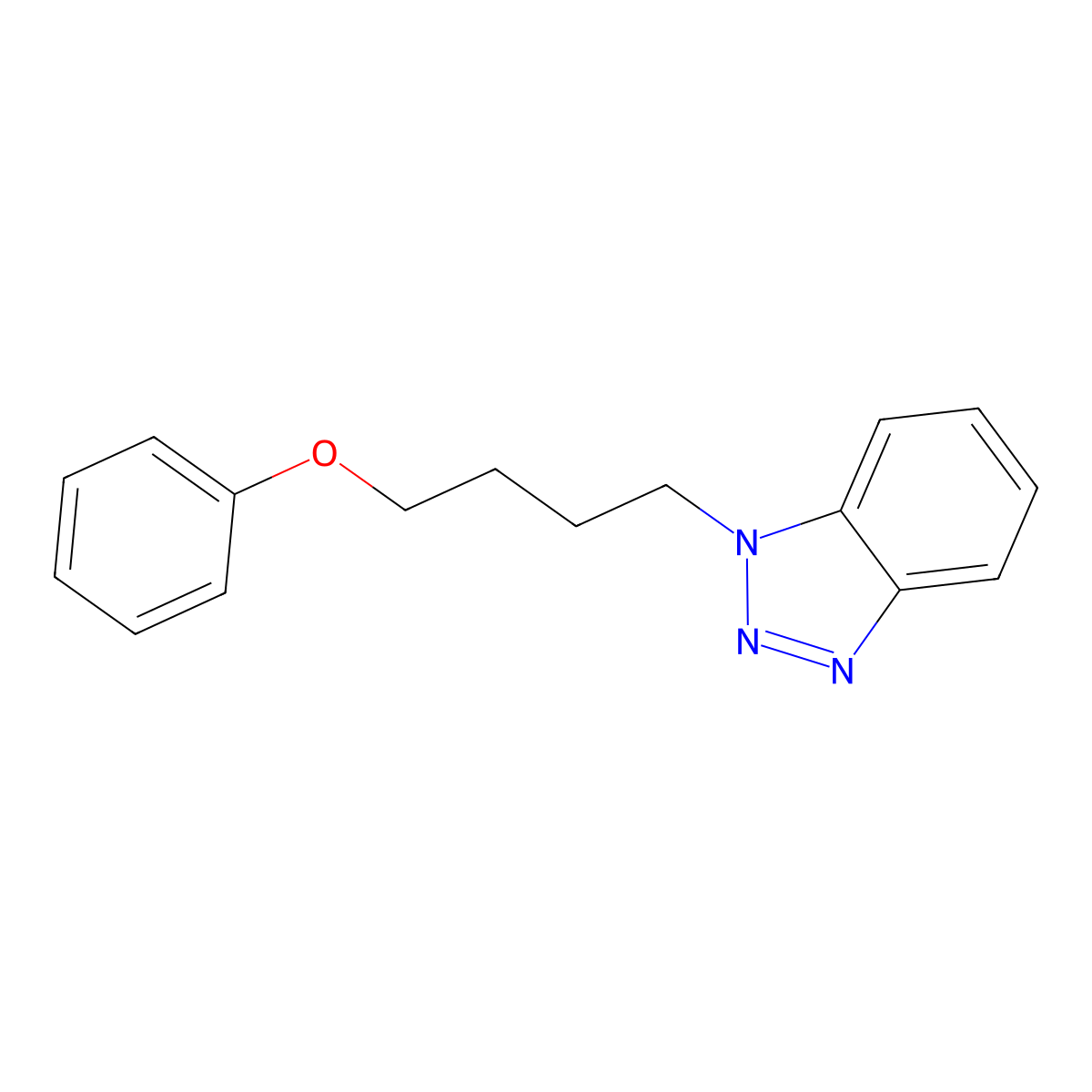 1-(4-Phenoxybutyl)benzotriazole molecular structure, CAS 838882-63-6