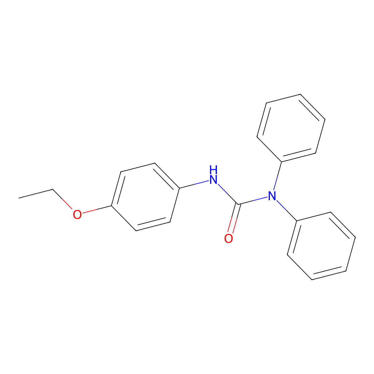 N'-(4-ethoxyphenyl)-N,N-diphenylurea molecular structure, CAS 838884-13-2