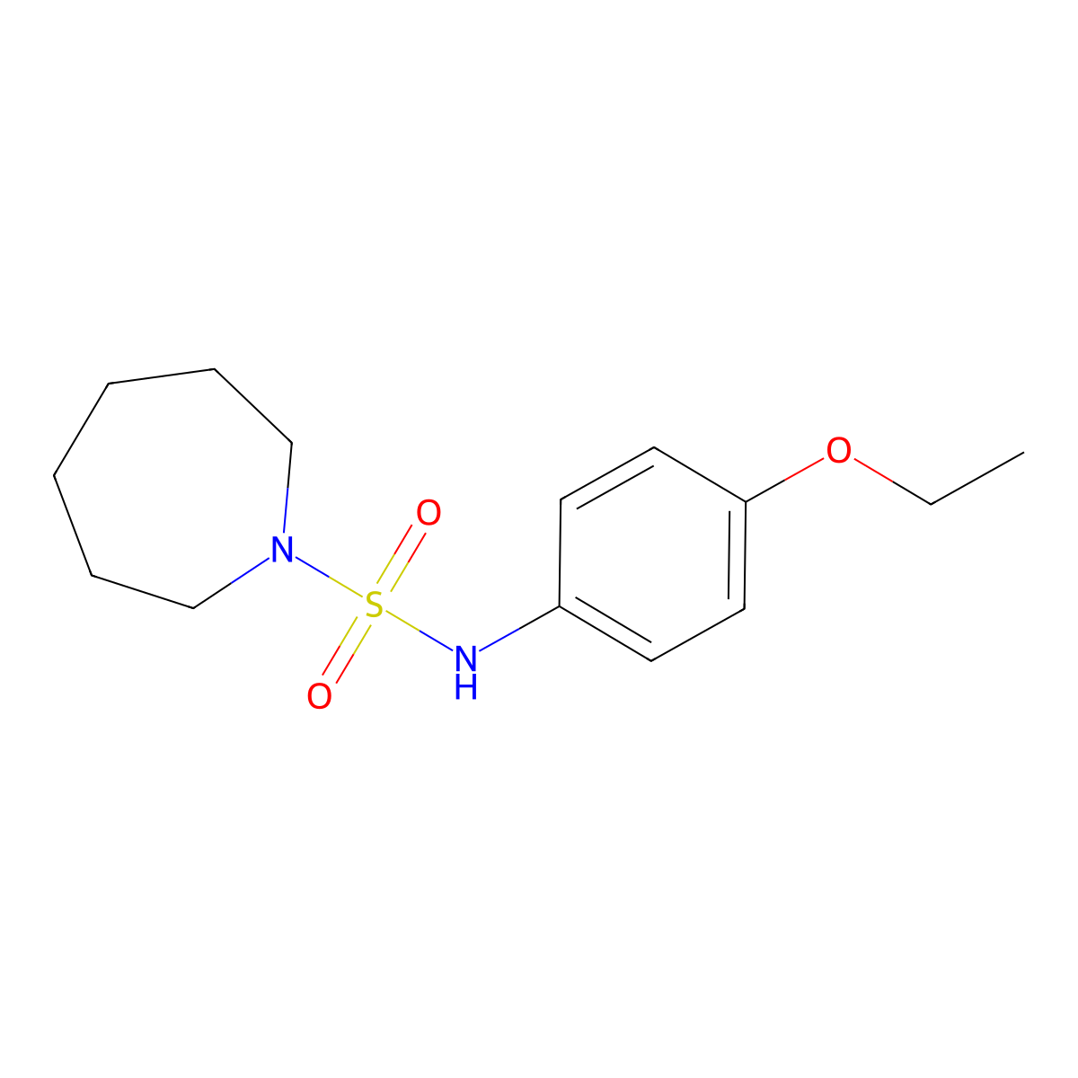 N-(4-ethoxyphenyl)azepane-1-sulfonamide molecular structure, CAS 838887-11-9