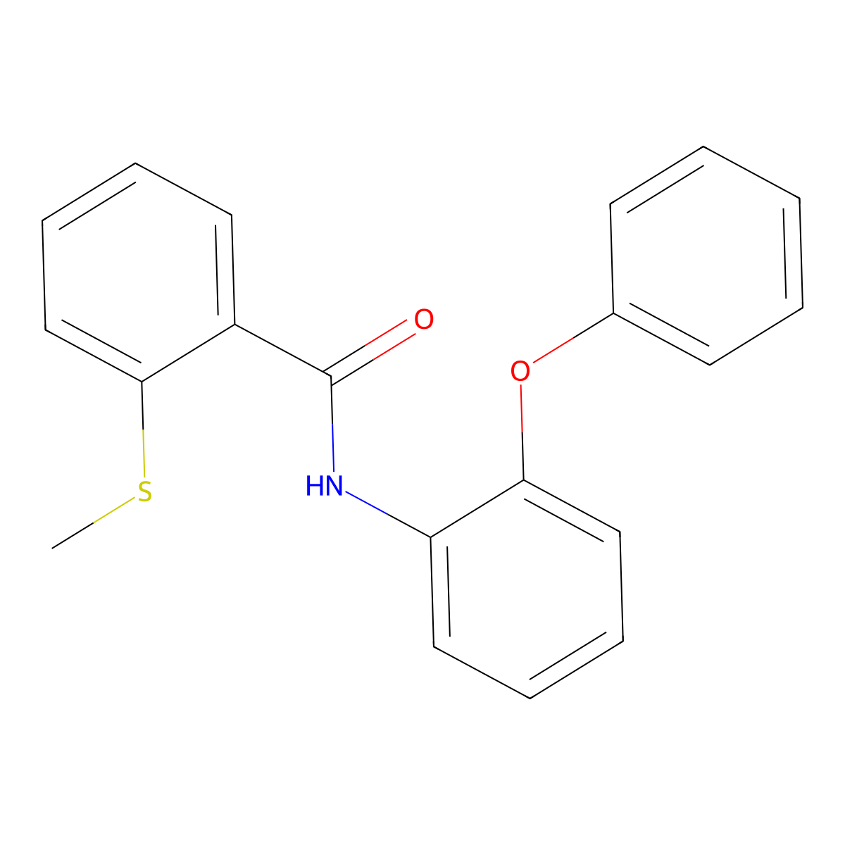 2-(methylthio)-N-(2-phenoxyphenyl)benzamide molecular structure, CAS 838887-18-6