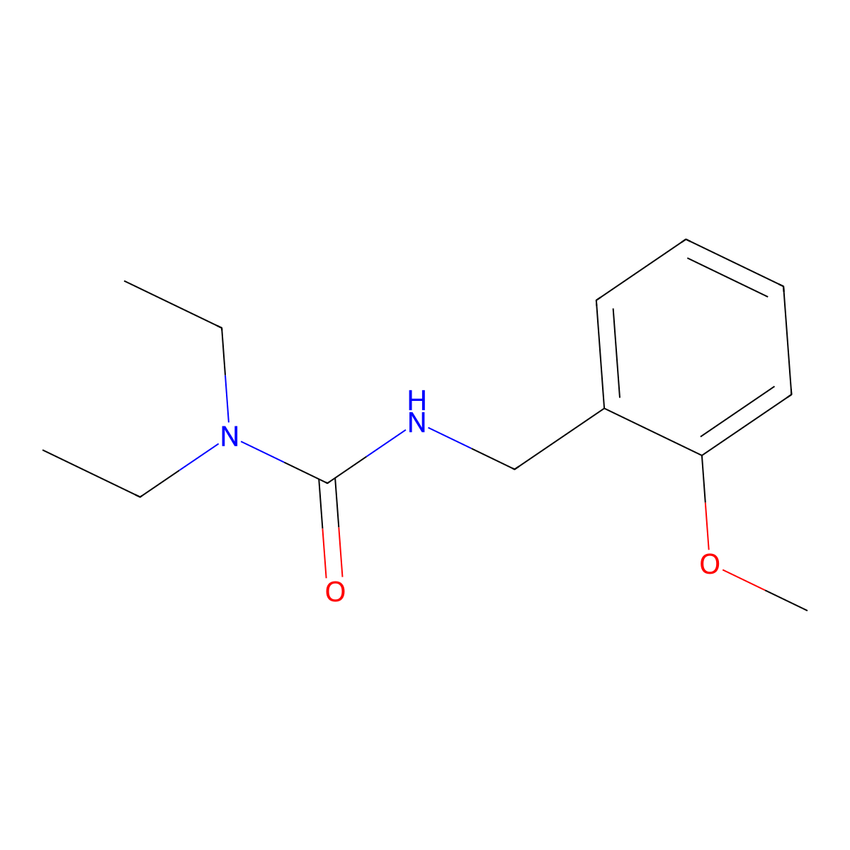 1,1-Diethyl-3-(2-methoxybenzyl)urea molecular structure, CAS 838887-65-3