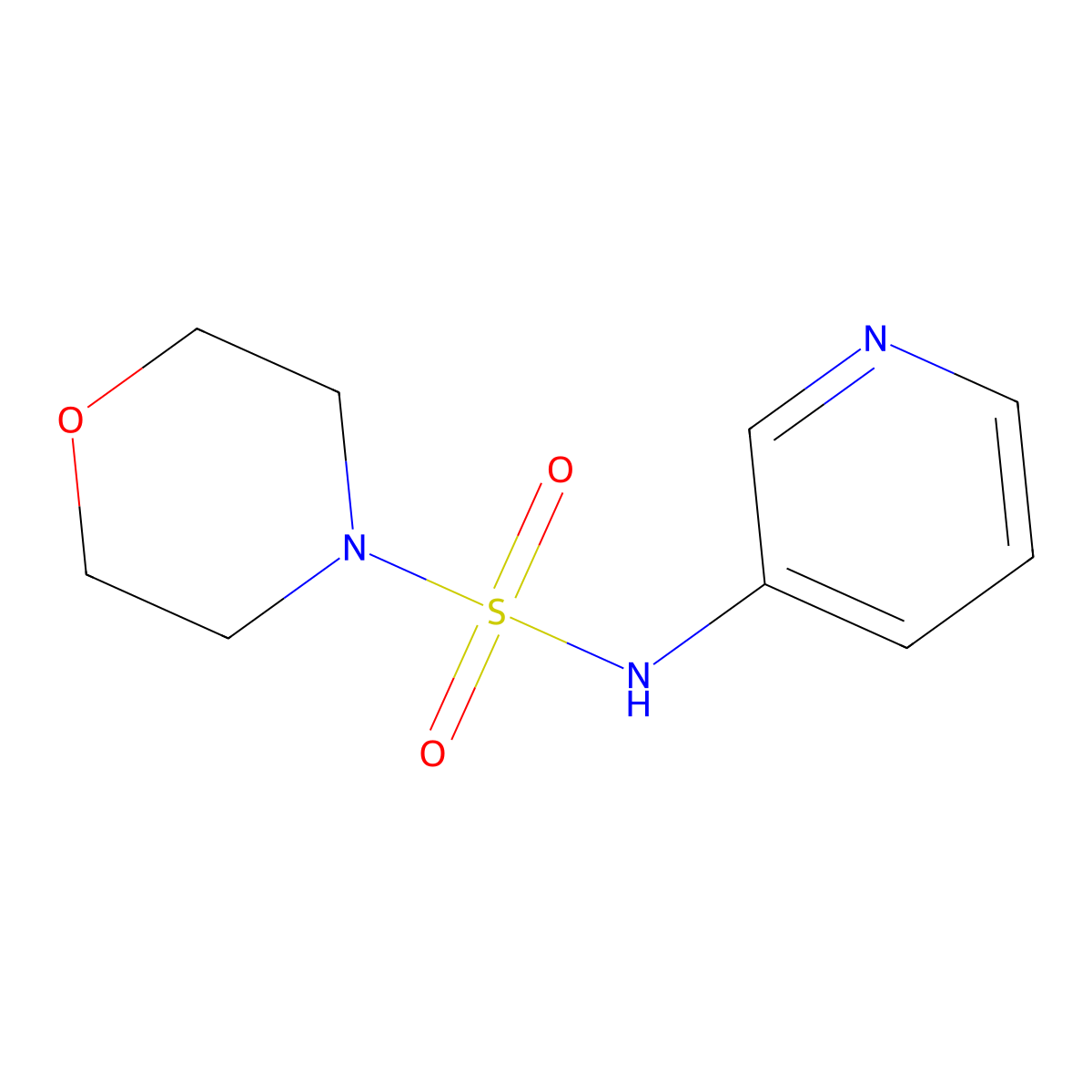 N-pyridin-3-ylmorpholine-4-sulfonamide molecular structure, CAS 838888-48-5