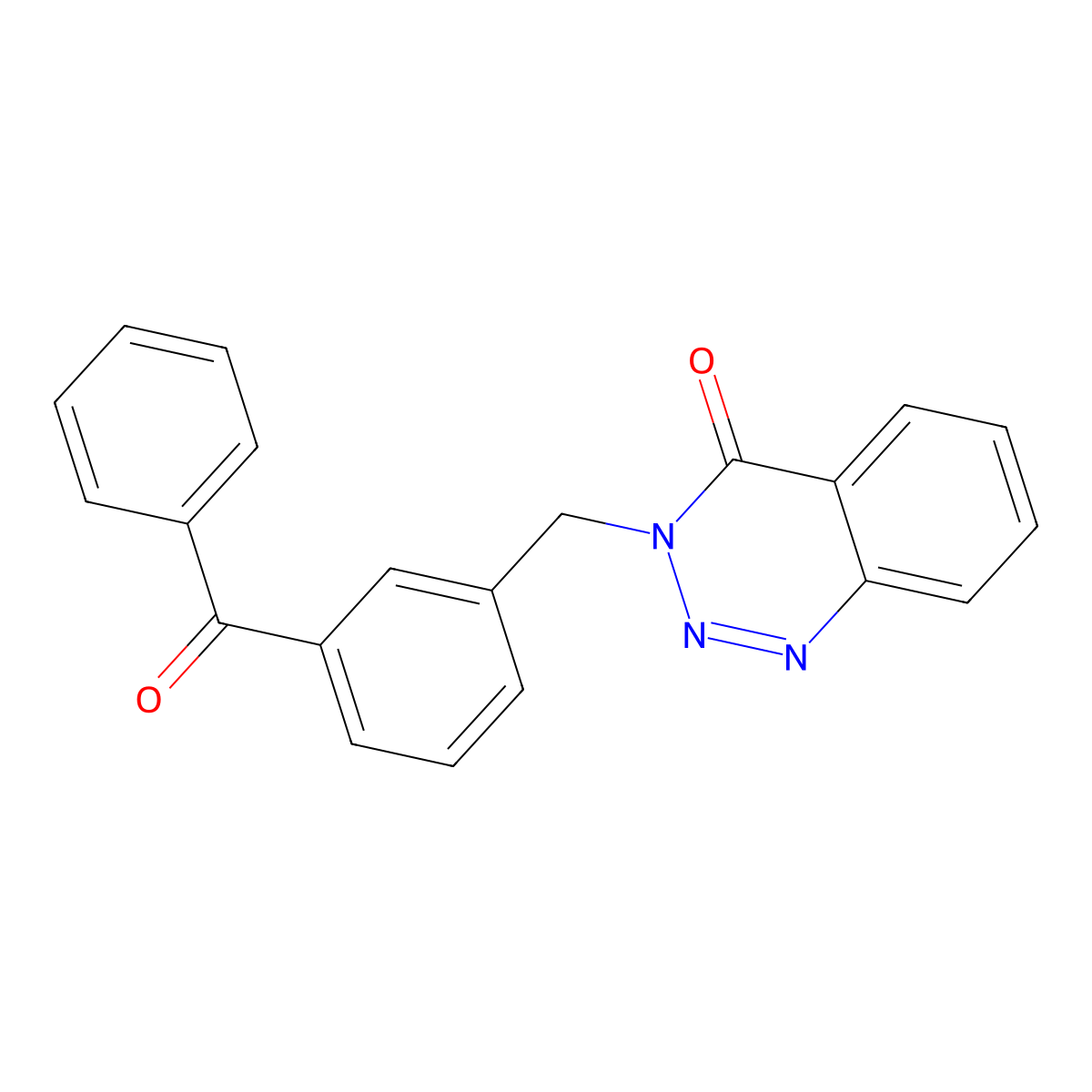 3-[(3-Benzoylphenyl)methyl]-1,2,3-benzotriazin-4-one molecular structure, CAS 838889-69-3