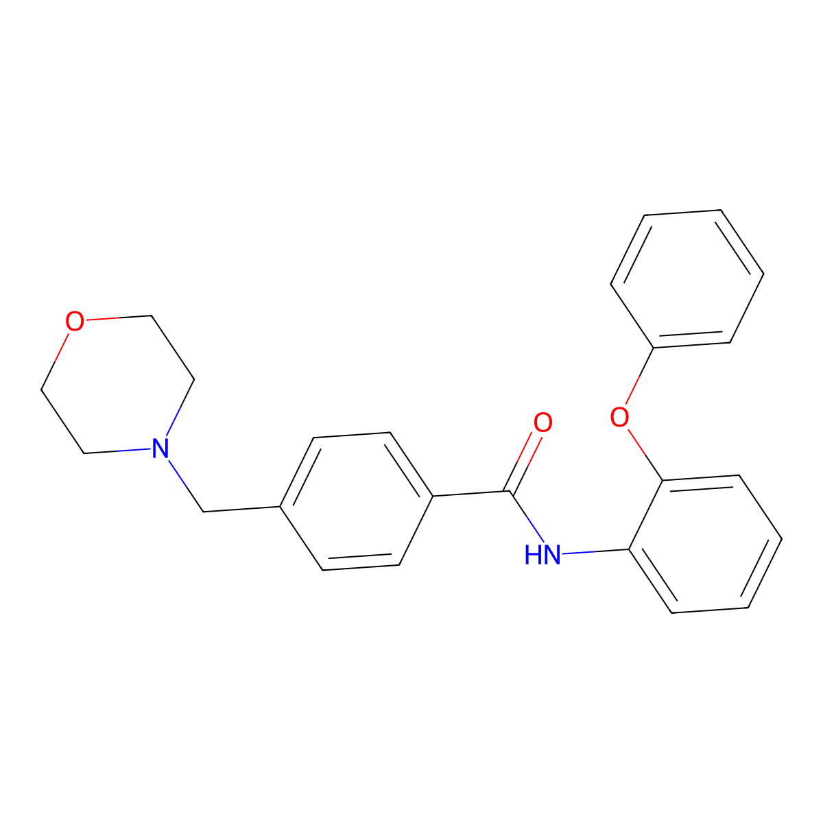 4-(morpholin-4-ylmethyl)-N-(2-phenoxyphenyl)benzamide molecular structure, CAS 838893-71-3