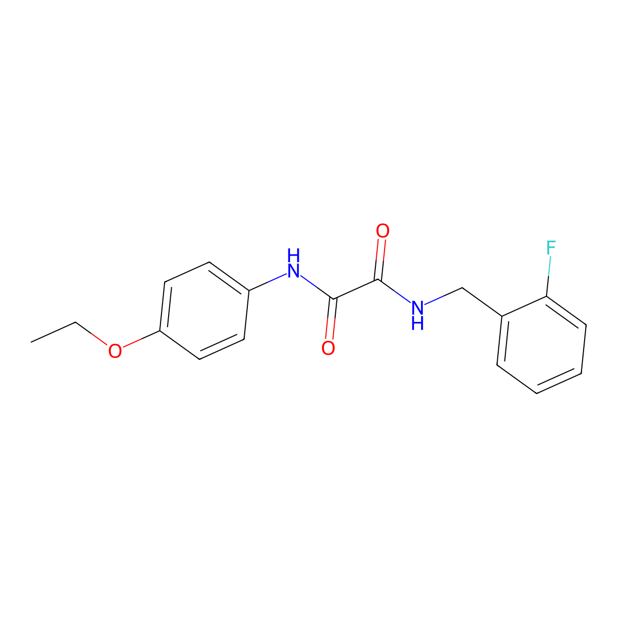 N1-(4-ethoxyphenyl)-N2-(2-fluorobenzyl)oxalamide molecular structure, CAS 838894-78-3