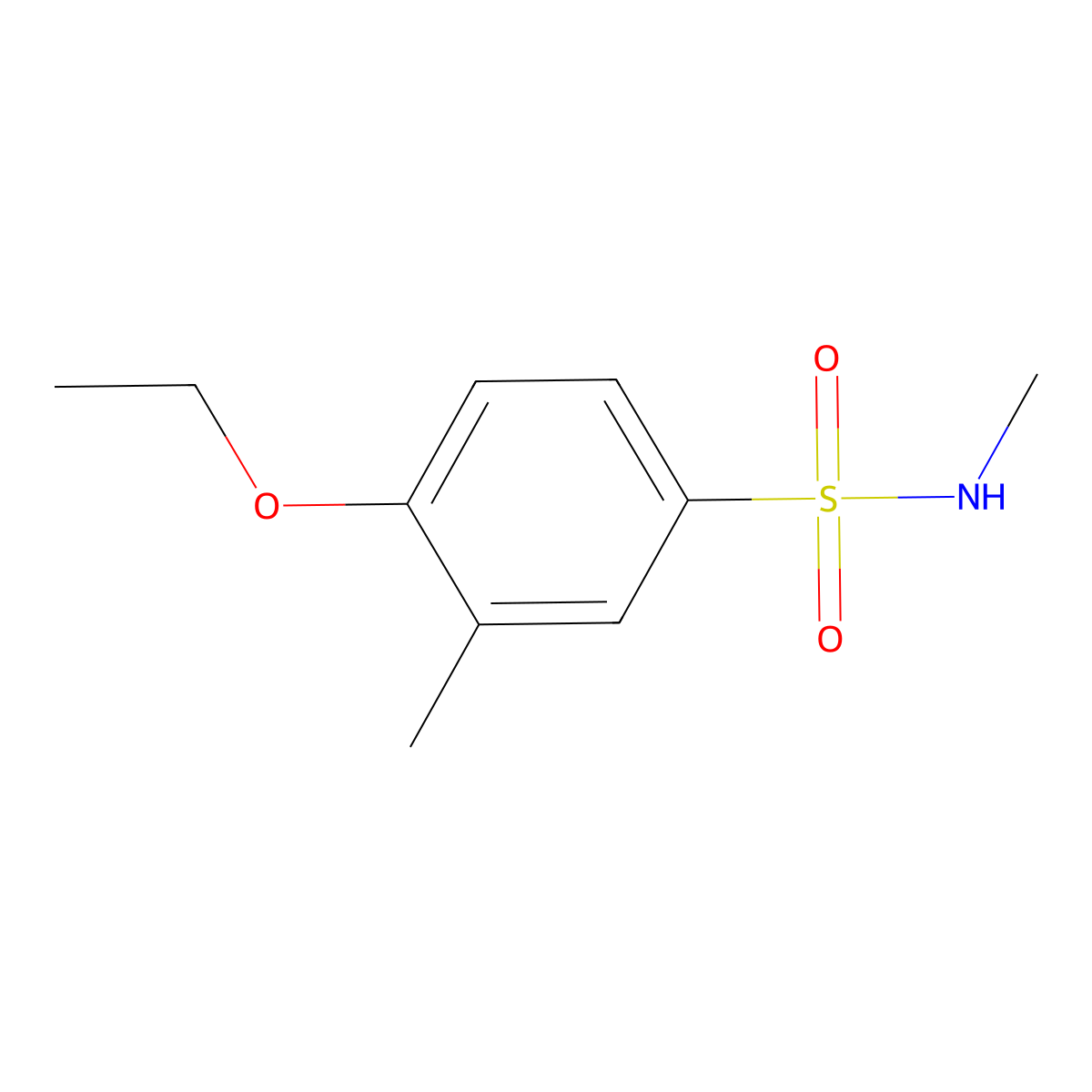 4-ethoxy-N,3-dimethylbenzenesulfonamide molecular structure, CAS 838895-59-3