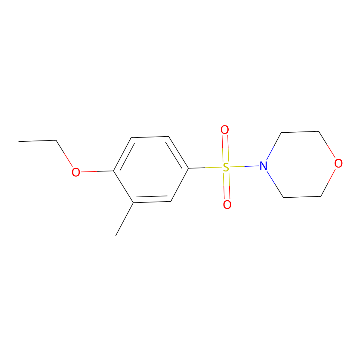 4-(4-Ethoxy-3-methylphenyl)sulfonylmorpholine molecular structure, CAS 838897-24-8