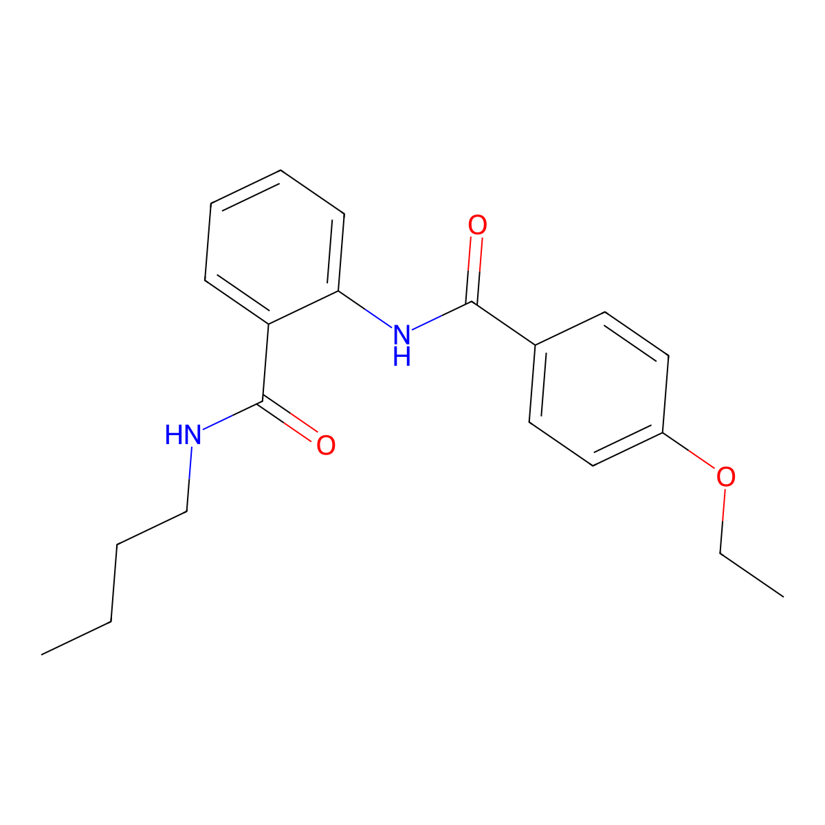 N-butyl-2-[(4-ethoxybenzoyl)amino]benzamide molecular structure, CAS 838897-69-1