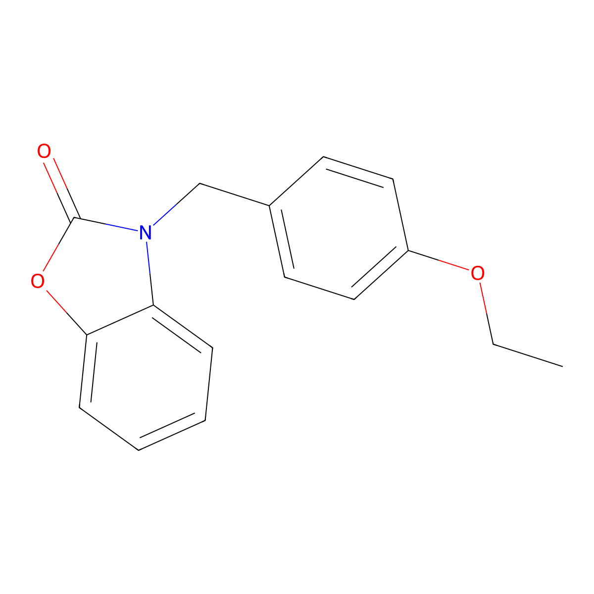 3-(4-ethoxybenzyl)-1,3-benzoxazol-2(3H)-one molecular structure, CAS 838897-83-9