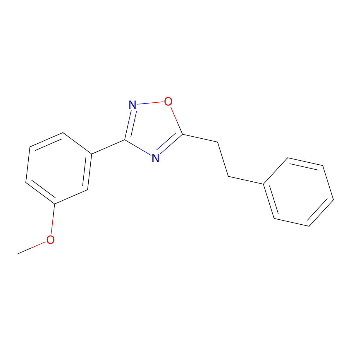 3-(3-Methoxyphenyl)-5-(2-phenylethyl)-1,2,4-oxadiazole molecular structure, CAS 838897-85-1
