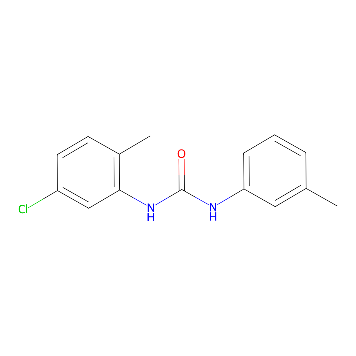 1-(5-Chloro-2-methylphenyl)-3-(3-methylphenyl)urea molecular structure, CAS 838898-16-1