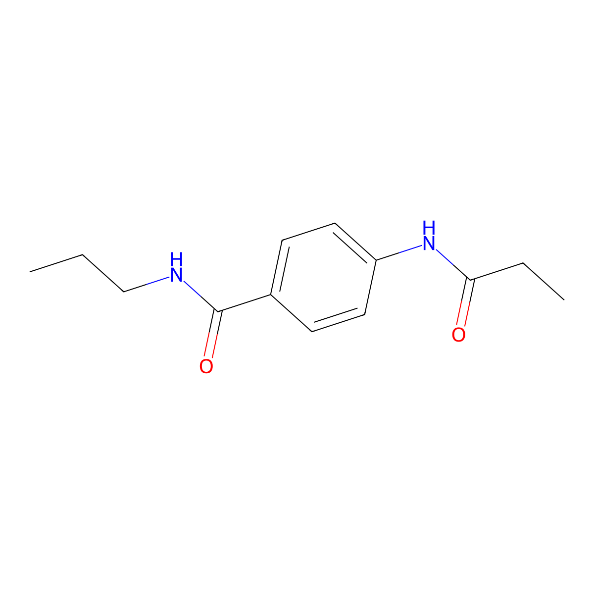 4-(propanoylamino)-N-propylbenzamide molecular structure, CAS 838899-56-2