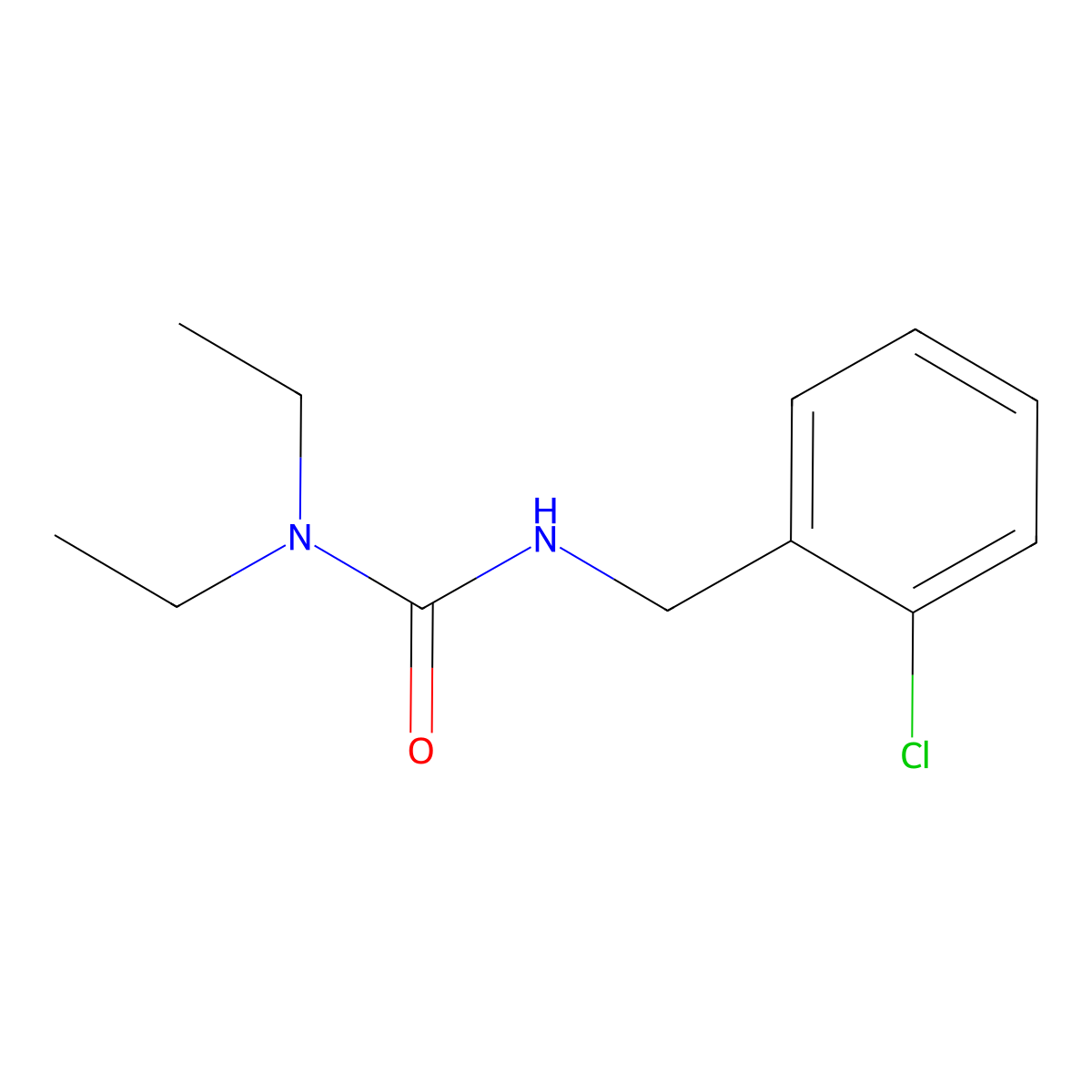 3-(2-Chlorobenzyl)-1,1-diethylurea molecular structure, CAS 838899-88-0