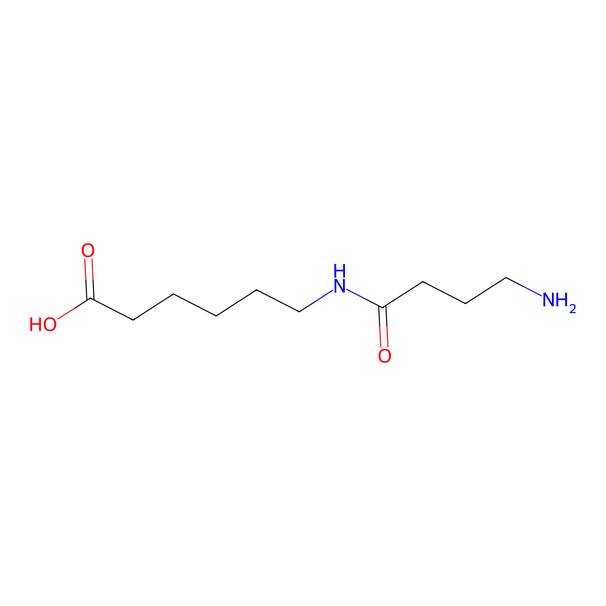 6-(4-Aminobutanamido)hexanoic acid molecular structure, CAS 83891-72-9