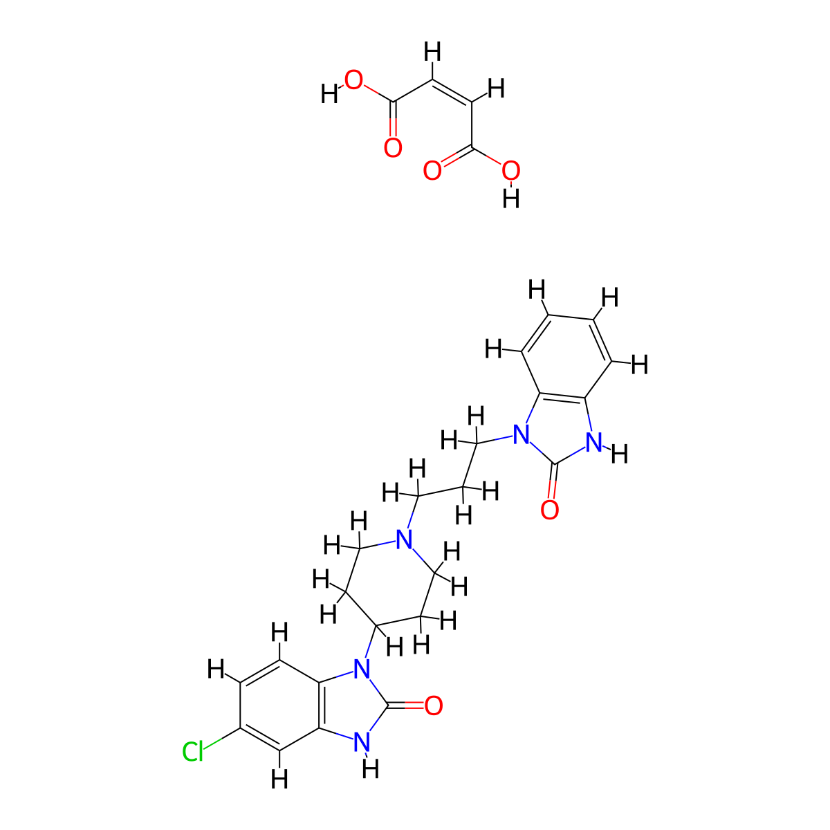 Domperidone Maleate molecular structure, CAS 83898-65-1