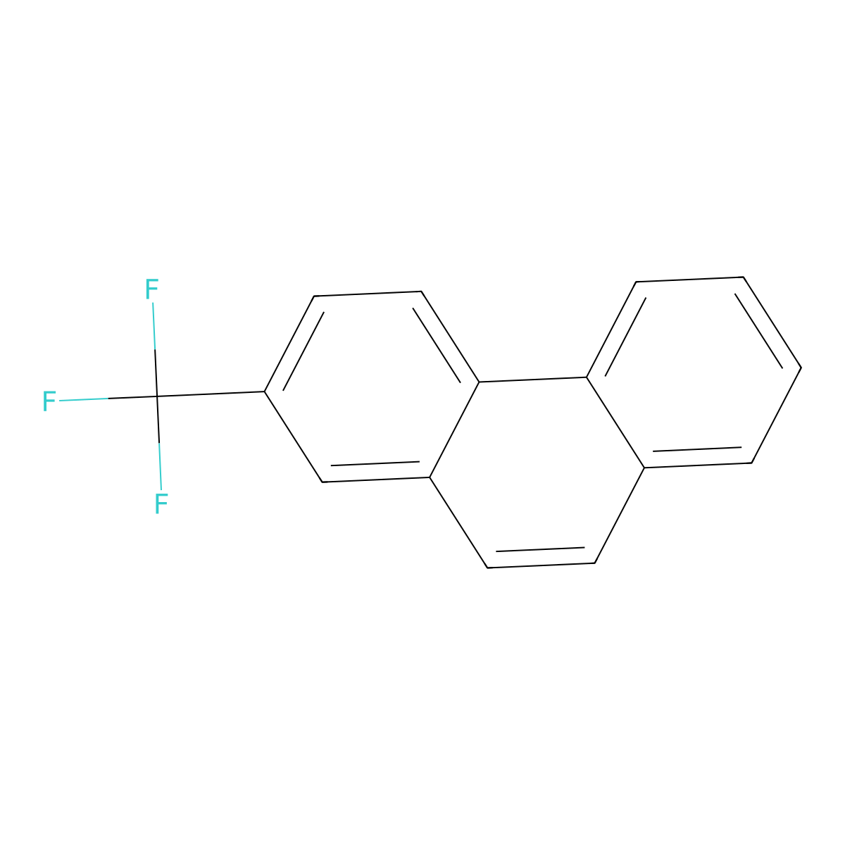 2-(Trifluoromethyl)phenanthrene molecular structure, CAS 839-77-0