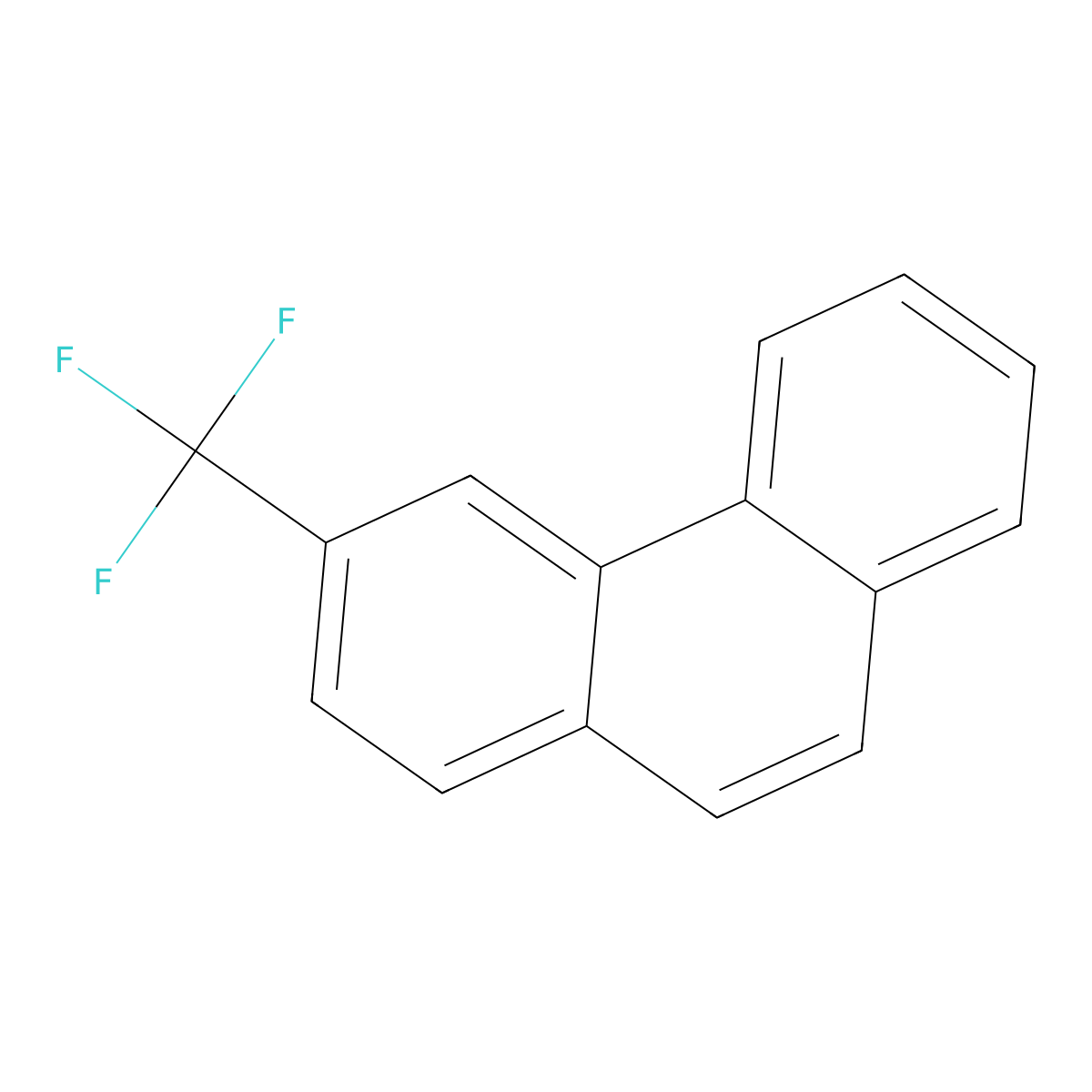 3-(Trifluoromethyl)phenanthrene molecular structure, CAS 839-81-6