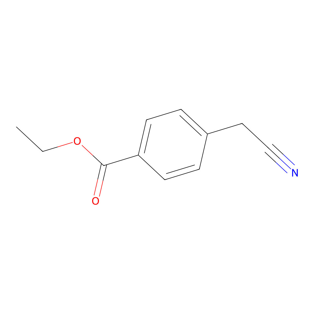 Ethyl 4-(cyanomethyl)benzoate molecular structure, CAS 83901-88-6