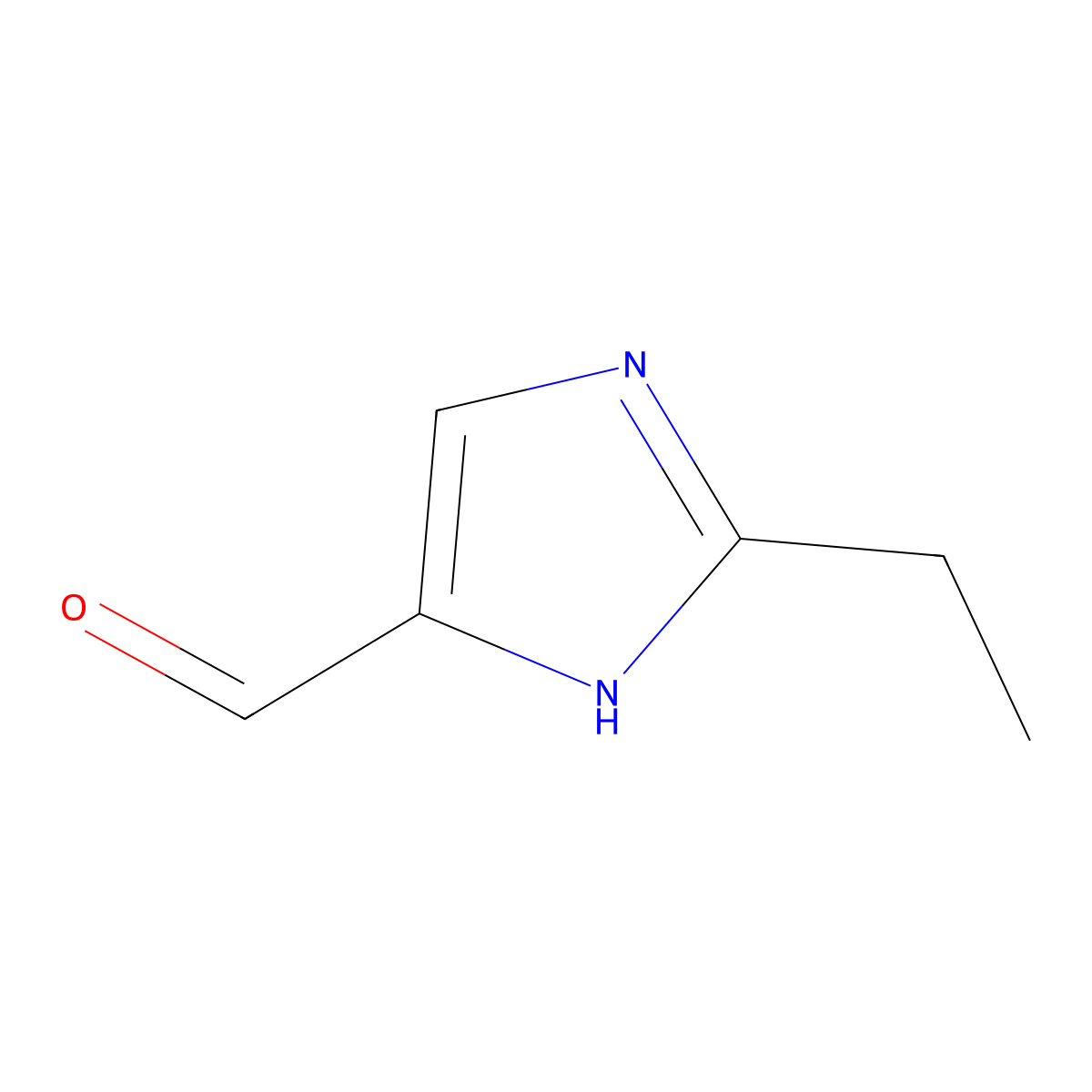2-ethyl-1H-imidazole-5-carbaldehyde molecular structure, CAS 83902-00-5