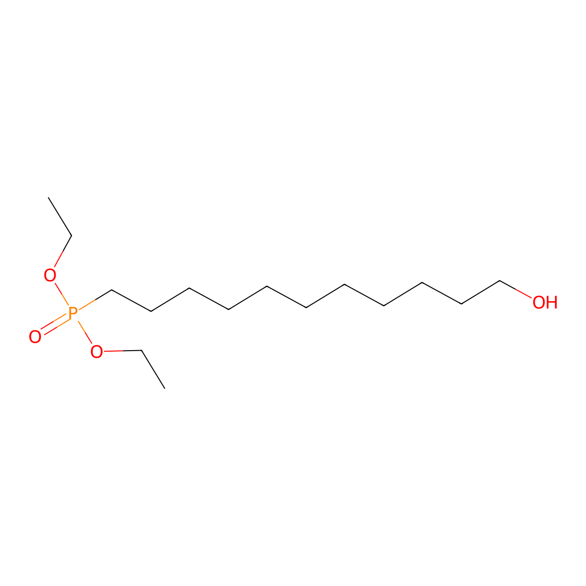 Diethyl (11-hydroxyundecyl)phosphonate molecular structure, CAS 83905-97-9