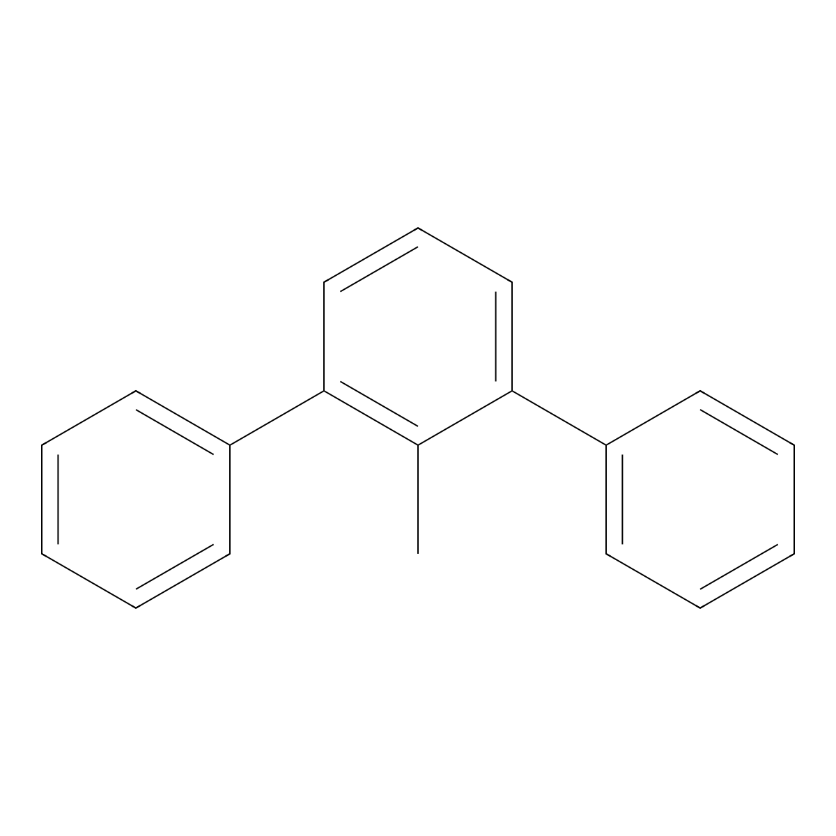 o-Methyl diphenyl benzene molecular structure, CAS 83909-06-2