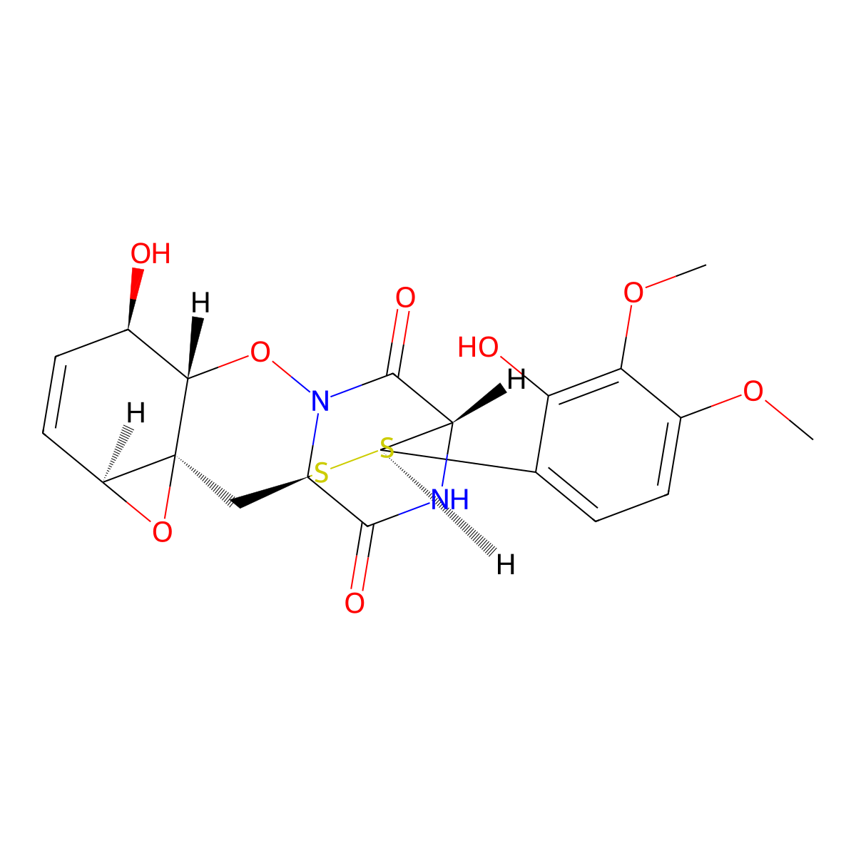 Gliovirin molecular structure, CAS 83912-90-7