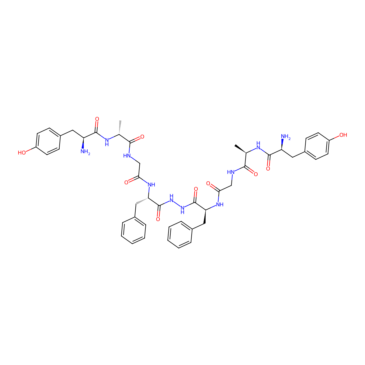Biphalin molecular structure, CAS 83916-01-2