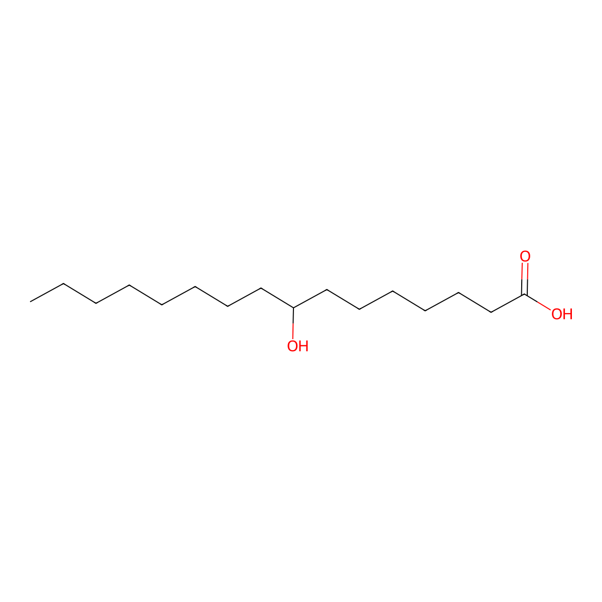 8-Hydroxyhexadecanoic acid molecular structure, CAS 83921-07-7