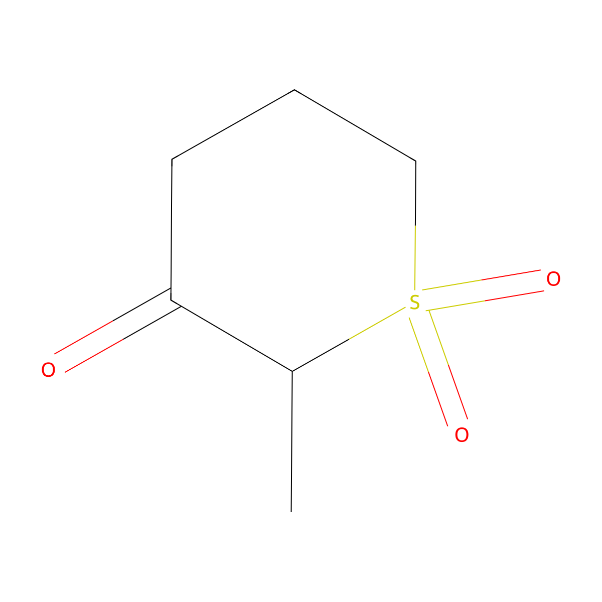 2-Methyl-1lambda~6~-thiane-1,1,3-trione molecular structure, CAS 83925-76-2