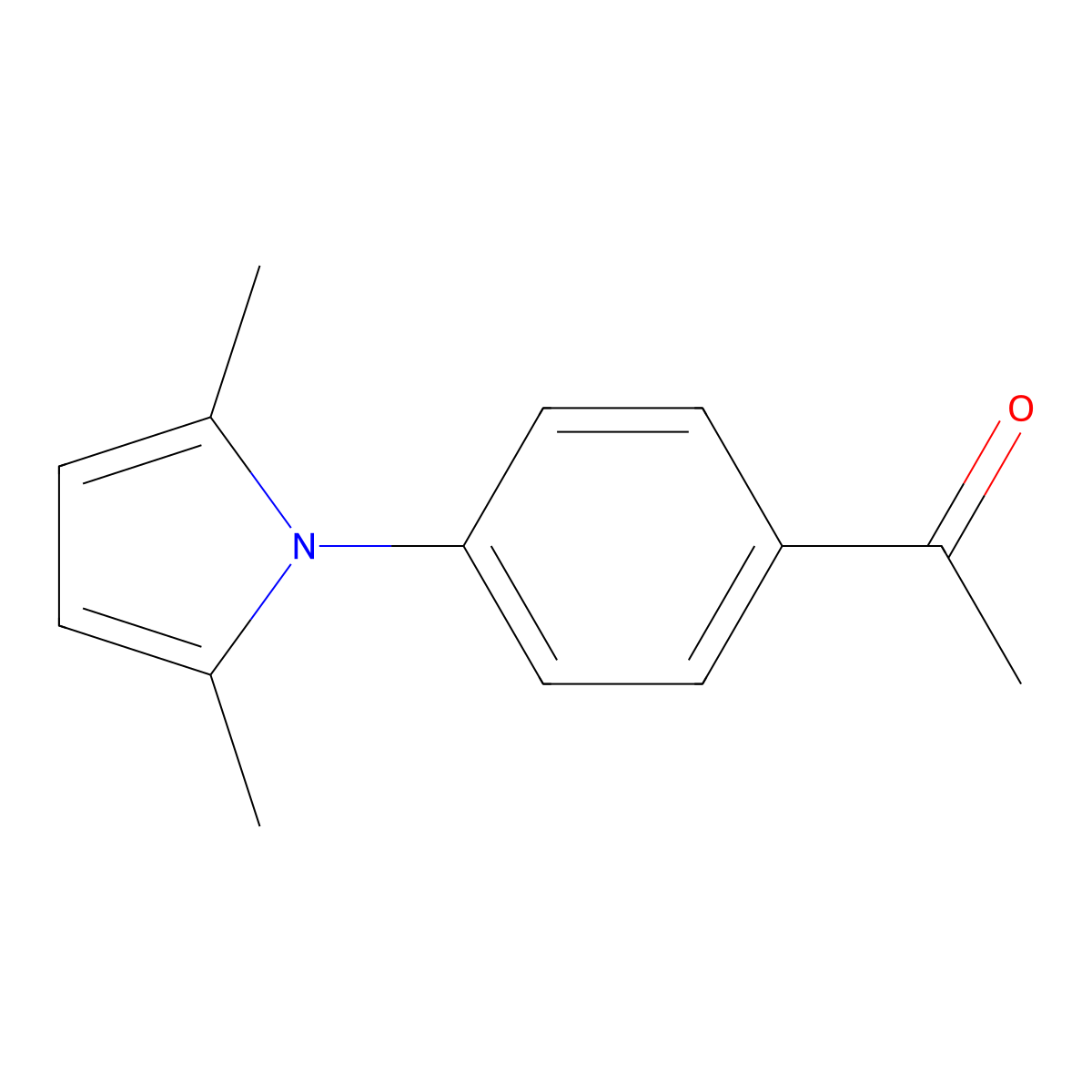 N-(4-Acetylphenyl)-2,5-dimethylpyrrole molecular structure, CAS 83935-45-9