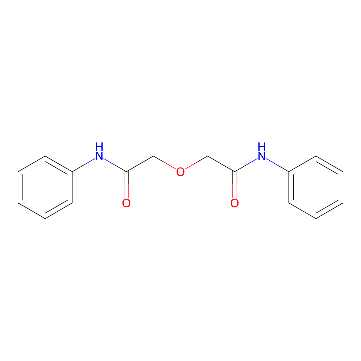 2,2'-Oxybis(N-phenylacetamide) molecular structure, CAS 83936-42-9