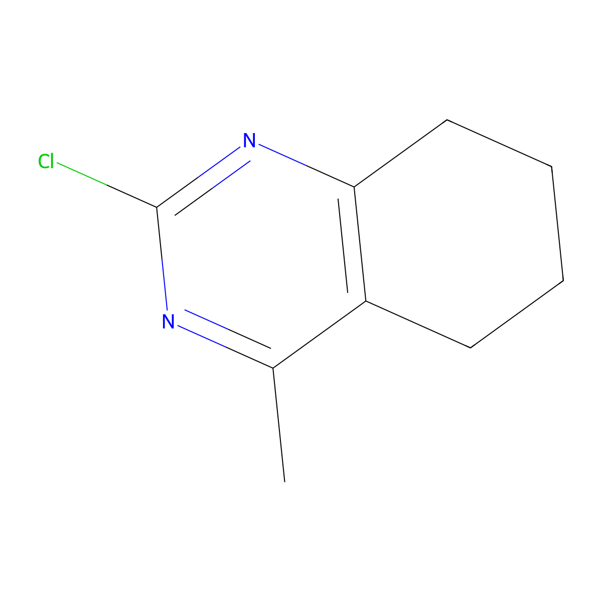 2-Chloro-4-methyl-5,6,7,8-tetrahydroquinazoline molecular structure, CAS 83939-60-0
