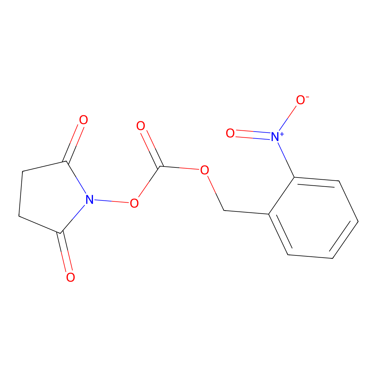 2,5-Dioxopyrrolidin-1-yl (2-nitrobenzyl) carbonate molecular structure, CAS 83955-69-5