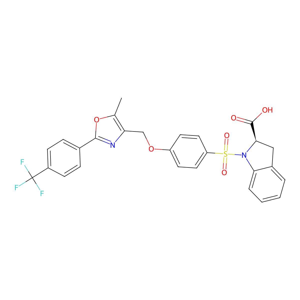 Cevoglitazar molecular structure, CAS 839673-52-8