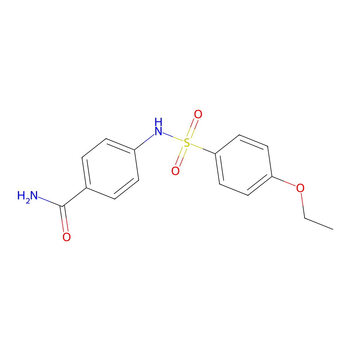 4-{[(4-Ethoxyphenyl)sulfonyl]amino}benzamide molecular structure, CAS 839680-67-0
