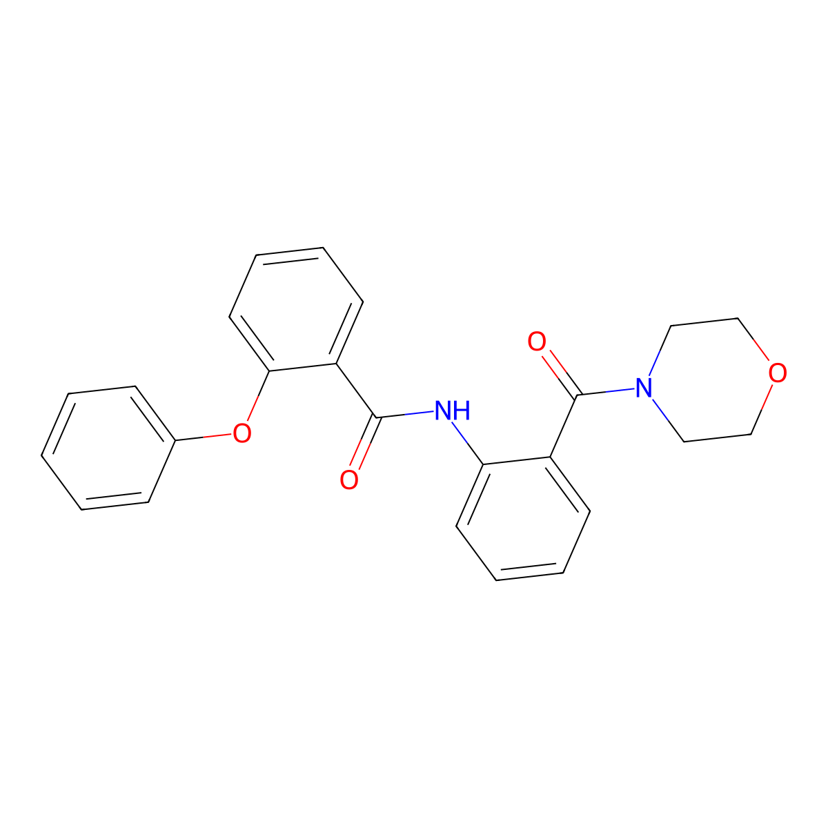 N-[2-(morpholine-4-carbonyl)phenyl]-2-phenoxybenzamide molecular structure, CAS 839681-35-5