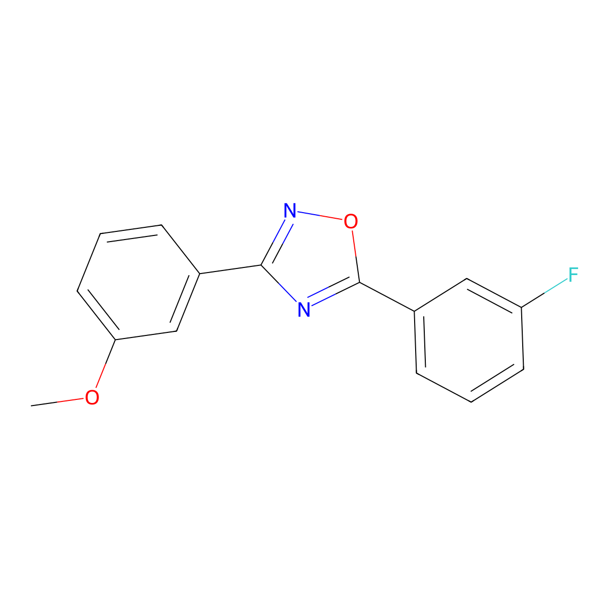 5-(3-Fluorophenyl)-3-(3-methoxyphenyl)-1,2,4-oxadiazole molecular structure, CAS 839682-41-6