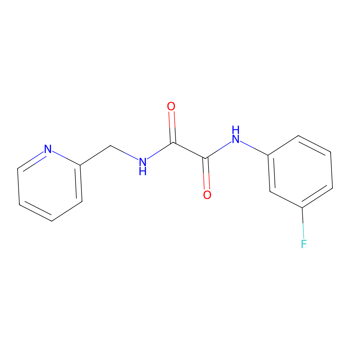 N1-(3-fluorophenyl)-N2-(pyridin-2-ylmethyl)oxalamide molecular structure, CAS 839685-84-6