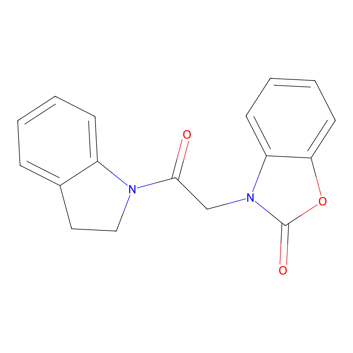 3-[2-(2,3-dihydro-1H-indol-1-yl)-2-oxoethyl]-1,3-benzoxazol-2(3H)-one molecular structure, CAS 839686-49-6