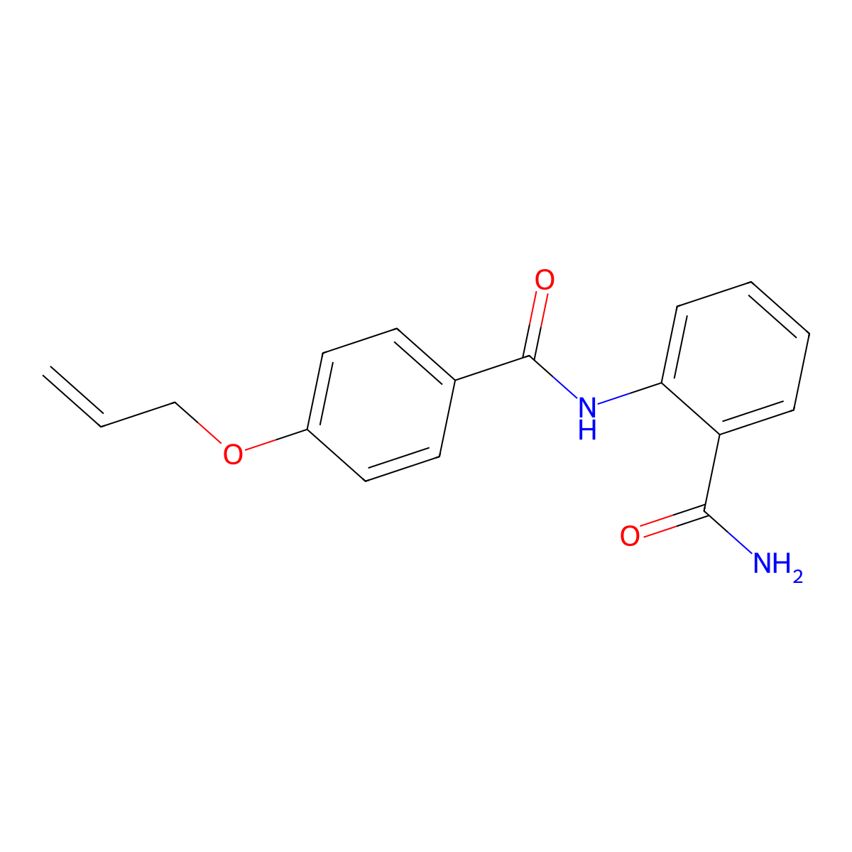 2-[(4-Prop-2-enoxybenzoyl)amino]benzamide molecular structure, CAS 839687-47-7