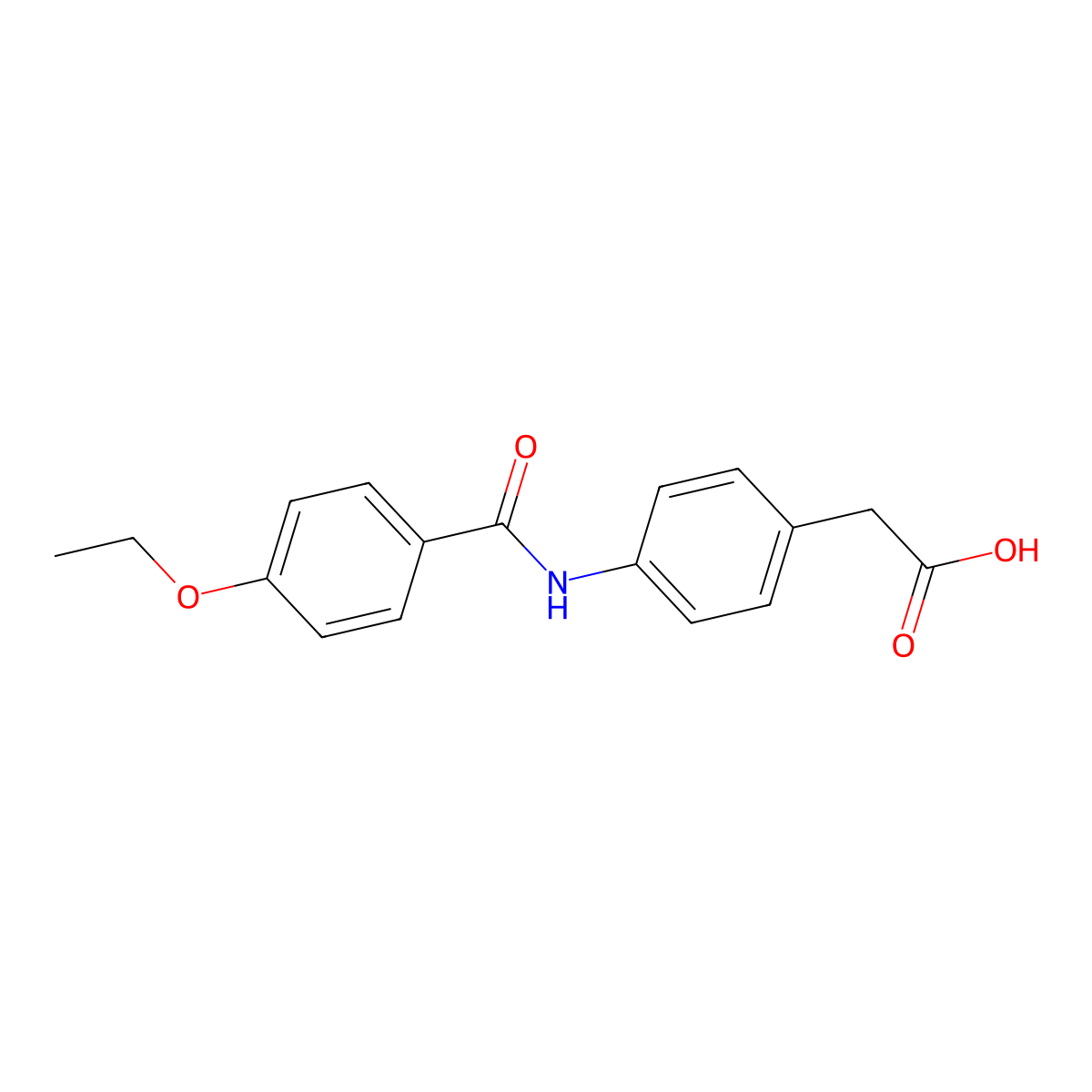 2-[4-(4-Ethoxybenzamido)phenyl]acetic Acid molecular structure, CAS 839689-57-5