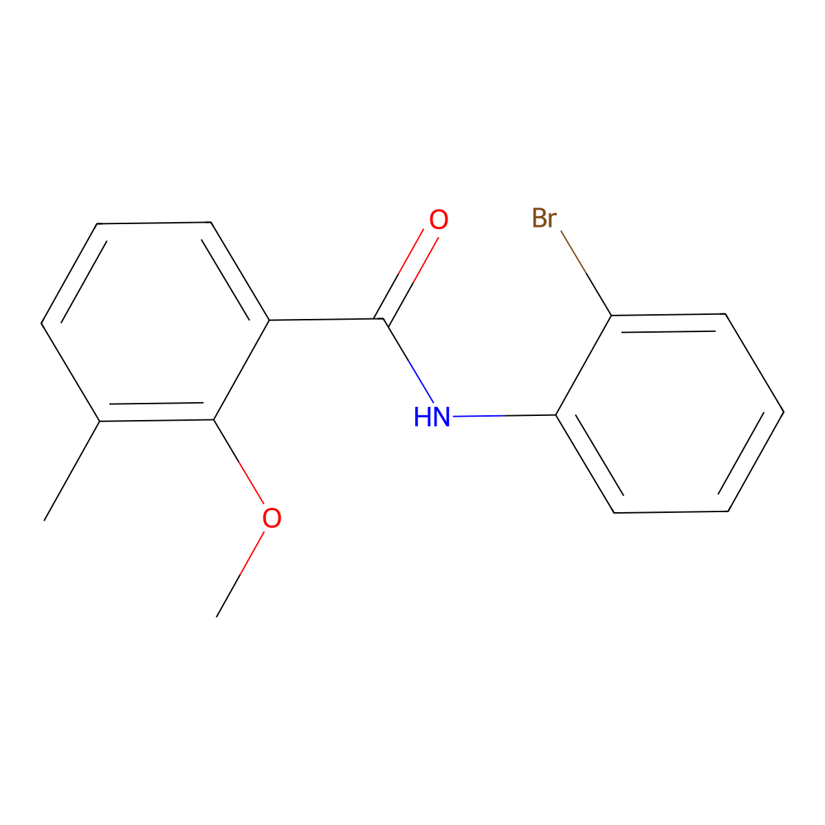 N-(2-bromophenyl)-2-methoxy-3-methylbenzamide molecular structure, CAS 839689-64-4
