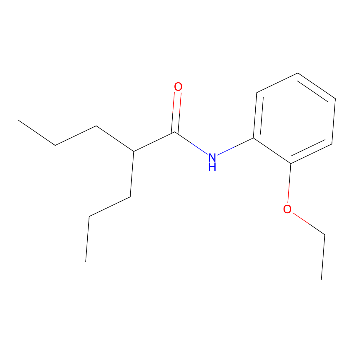 N-(2-ethoxyphenyl)-2-propylpentanamide molecular structure, CAS 839693-20-8