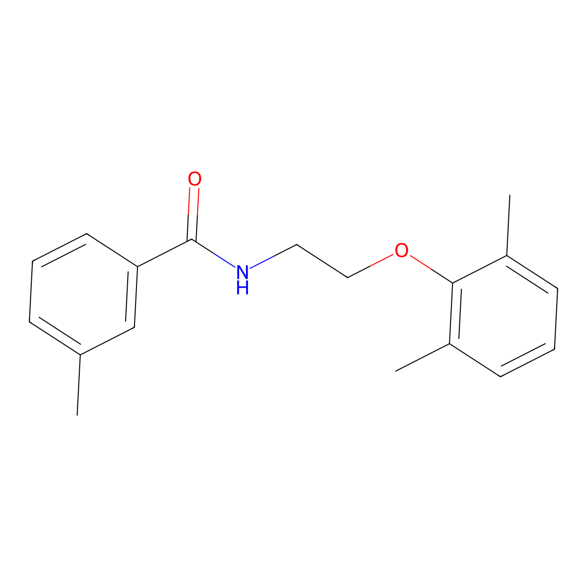 N-[2-(2,6-dimethylphenoxy)ethyl]-3-methylbenzamide molecular structure, CAS 839695-06-6