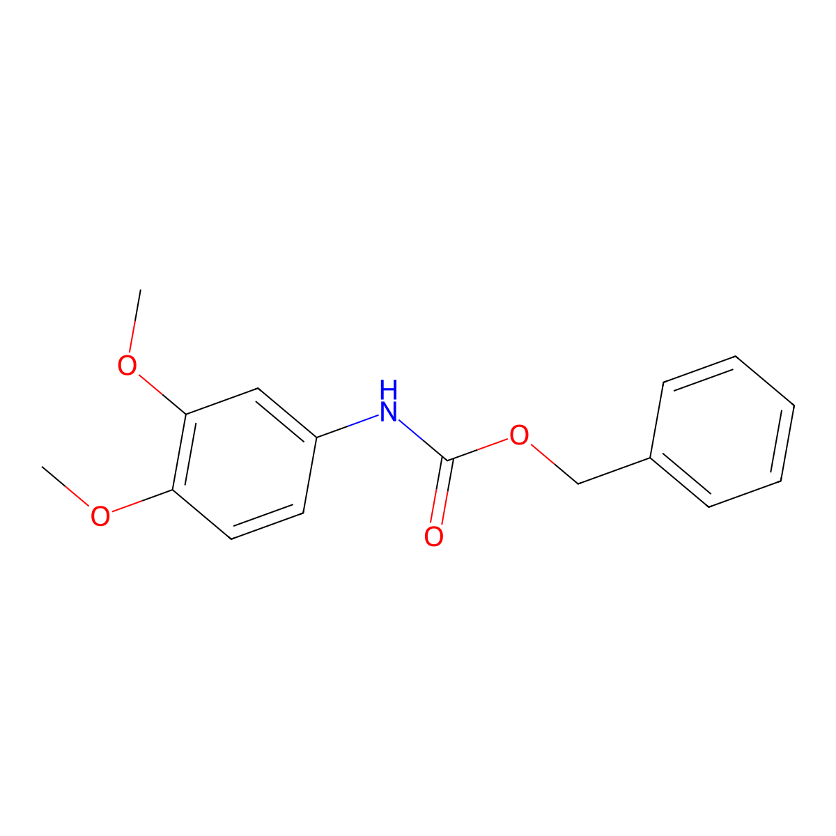 Benzyl (3,4-dimethoxyphenyl)carbamate molecular structure, CAS 839695-48-6