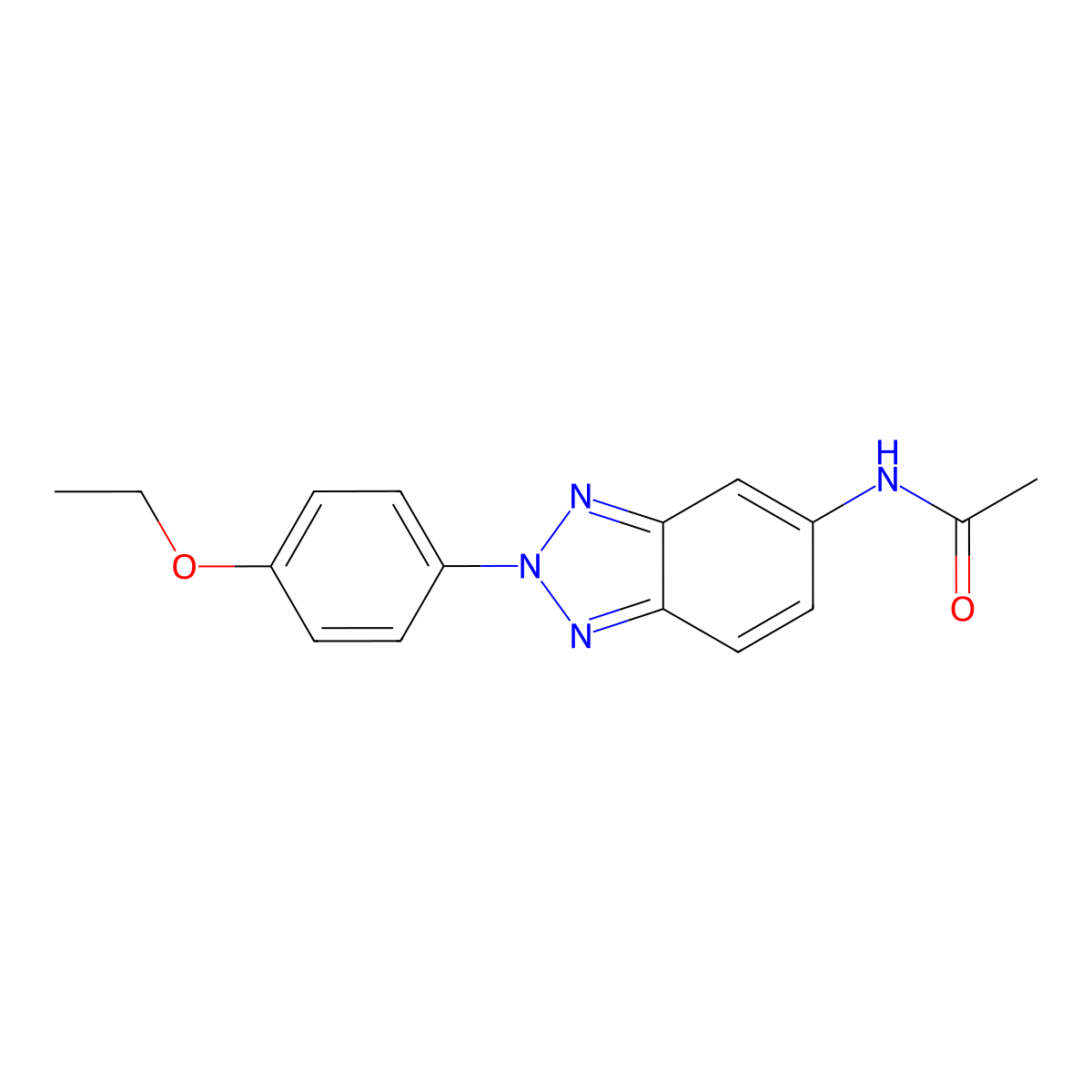 N-[2-(4-ethoxyphenyl)benzotriazol-5-yl]acetamide molecular structure, CAS 839695-65-7