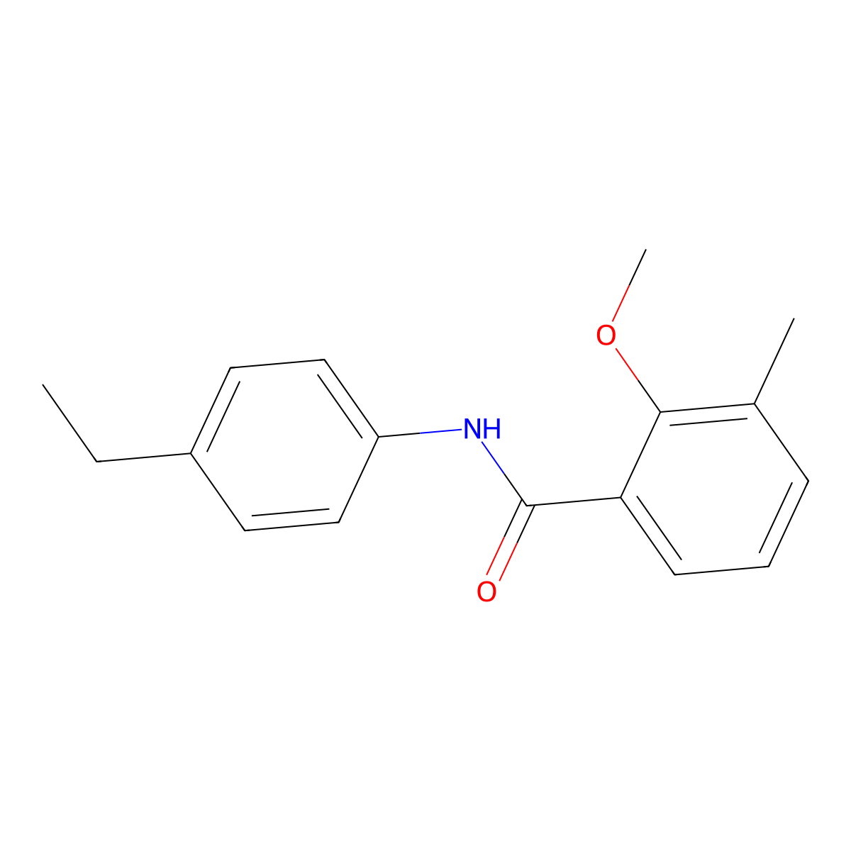 N-(4-ethylphenyl)-2-methoxy-3-methylbenzamide molecular structure, CAS 839695-97-5