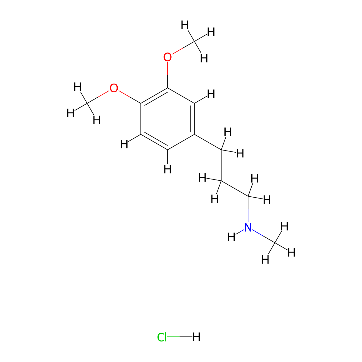[3-(3,4-Dimethoxyphenyl)propyl](methyl)amine hydrochloride molecular structure, CAS 83979-31-1